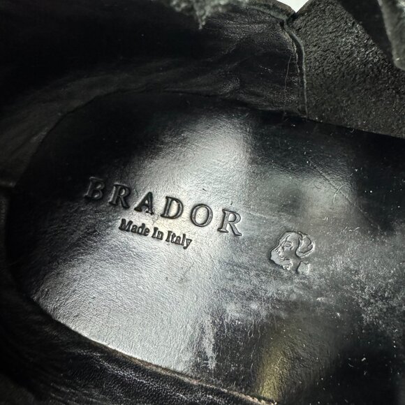 Brador Made in Italy Black Leather Strappy Sandals, Size 43 - Picture 14 of 15